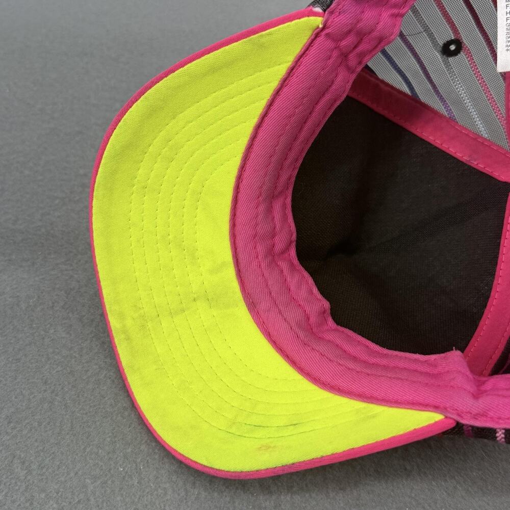 Nike SB Youth Trucker Hat Snapback Mesh Stripe Black Pink Cap Boys Adjustable - Picture 9 of 12